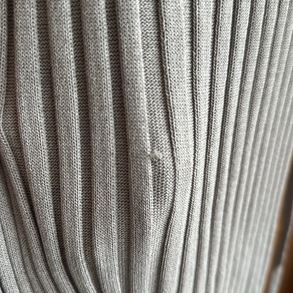 NWT DISSH Ada silver long sleeve ribbed dress - Picture 2 of 7